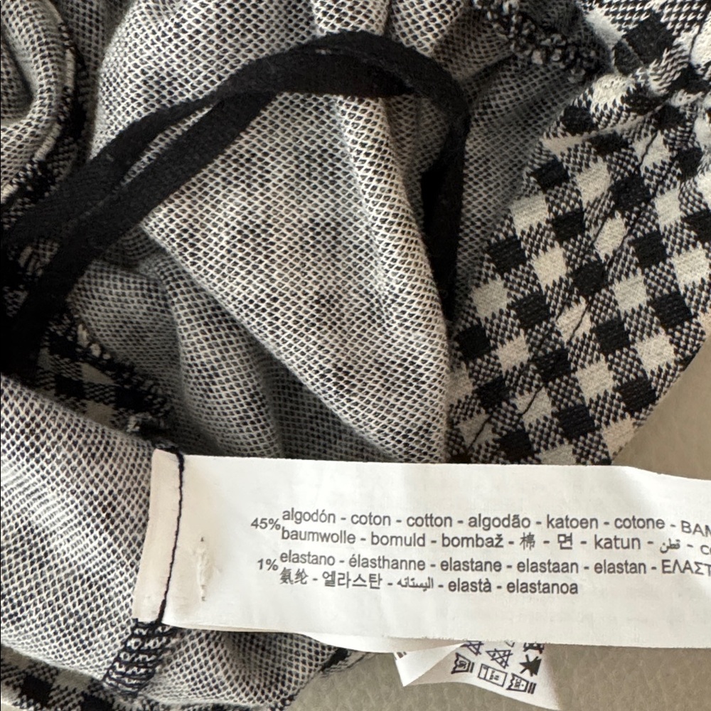 Zara Gingham Ruched Top - Picture 5 of 6